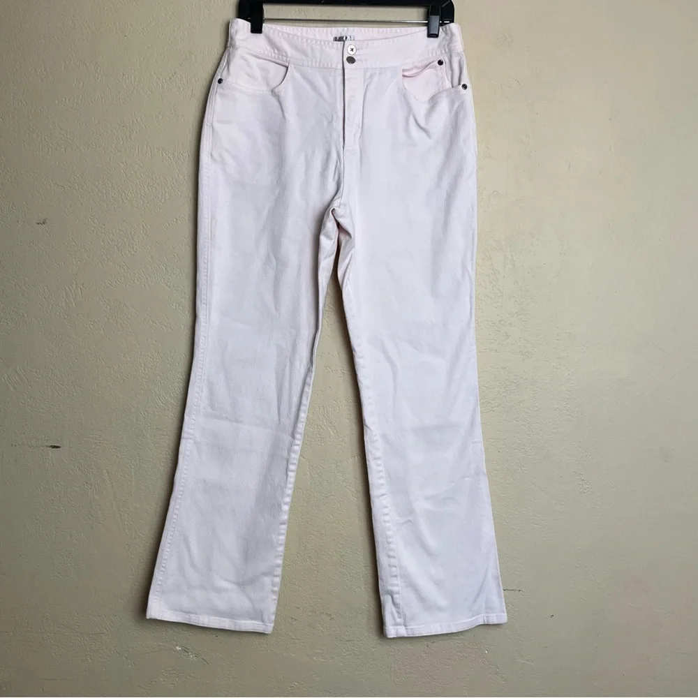Chico's  Denim Slim Boot Cut Jeans‎ Women's Size 1.5 Pink Mid Rise 5-Pocket